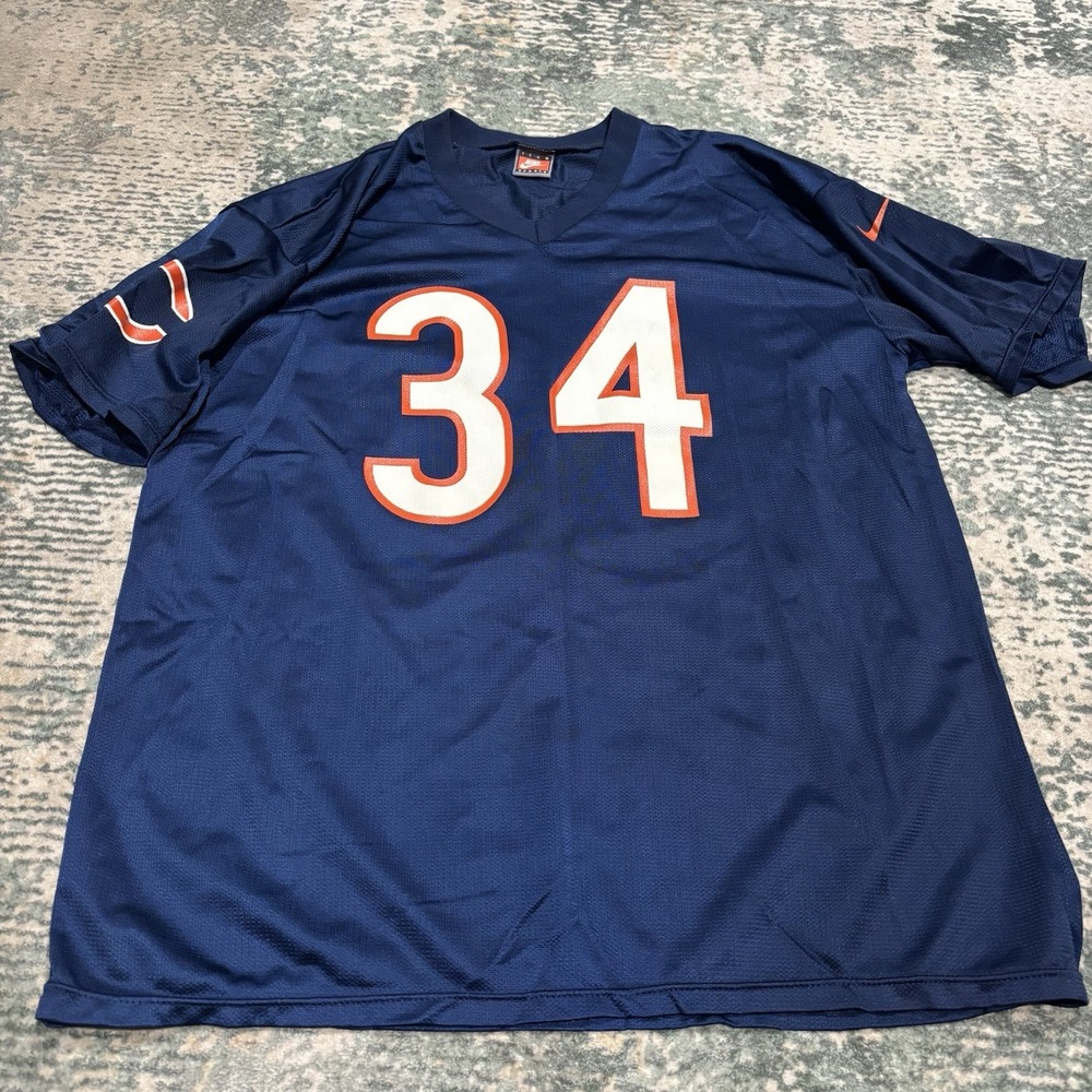 1980s Nike Walter Payton Chicago Bears Jersey  XL‎ Blue